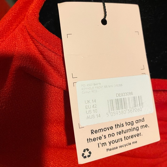 MISSGUIDED Keyhole Mini Dress NWT - Picture 8 of 8